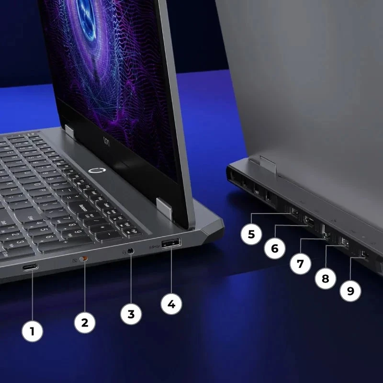 لپ تاپ لنوو 15.6 اینچی مدل LENOVO LOQ i5 12450HX 24GB 512GBSSD RTX3050 6GB